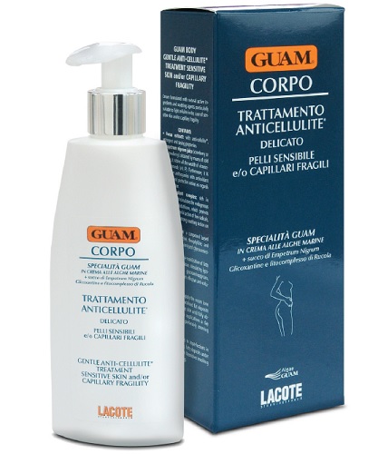 GUAM CREMA CORPO TRATTAMENTO ANTICELLULITE DELICATO PER PELLI SENSIBILI E O CAPILLARI FRAGILI 200 ML - pharmaluna