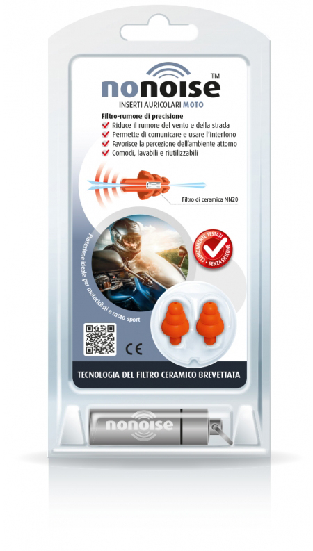 NONOISE MOTO INSERTO AURICOLARE 2 TAPPI - pharmaluna