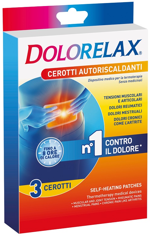 DOLORELAX CEROTTO EFFETTO CALDO 3 PEZZI - pharmaluna