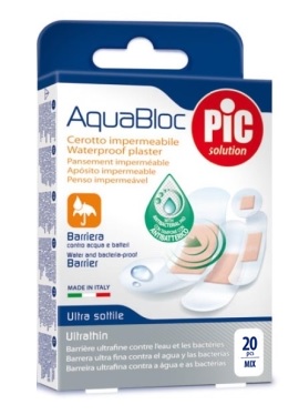 CEROTTO PIC AQUABLOC MIX ANTIBATTERICO 20 PEZZI - pharmaluna