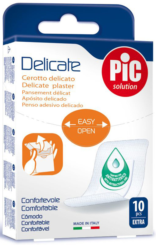CEROTTO PIC DELICATE EXTRA ANTIBATTERICO 10 PEZZI - pharmaluna