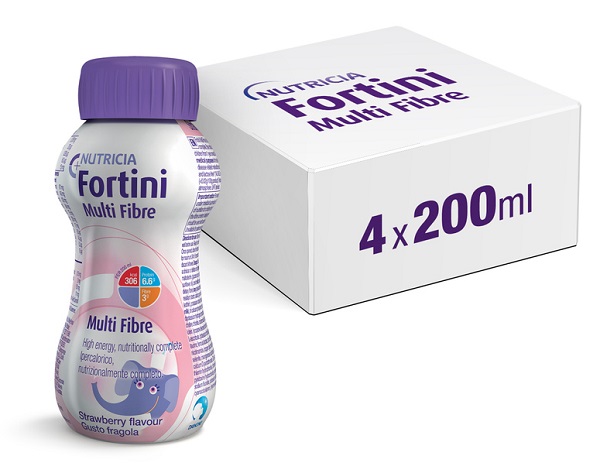 FORTINI MULTI FIBRE GUSTO FRAGOLA 200 ML - pharmaluna