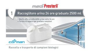 CONTENITORE URINA 24 ORE MEDIPRESTERIL - pharmaluna