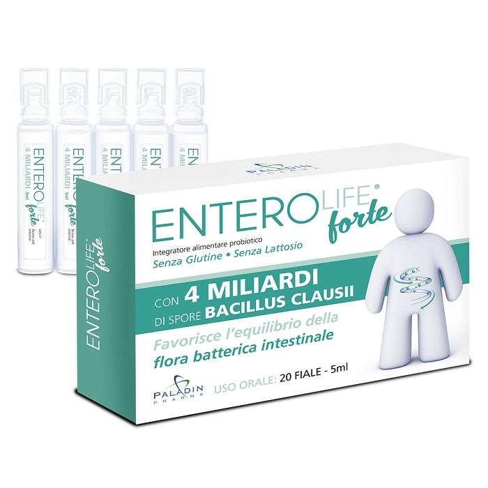ENTEROLIFE FORTE 4 MILIARDI 20 FIALE DA 5 ML - pharmaluna