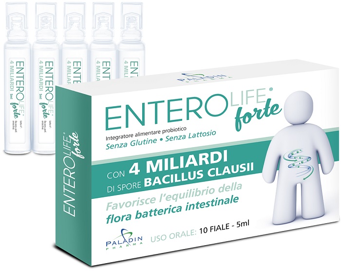 ENTEROLIFE FORTE 4 MILIARDI 10 FIALE DA 5 ML - pharmaluna