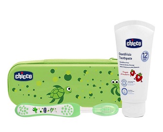 CHICCO SET DENTALE VERDE CON FLUORO - pharmaluna