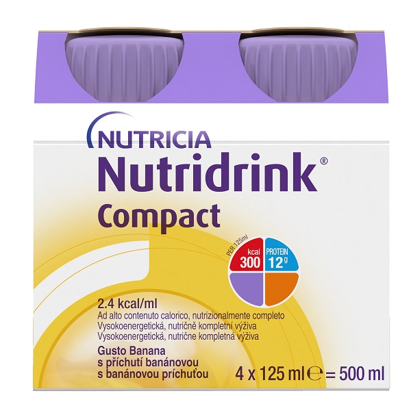 NUTRIDRINK COMPACT BANANA 4X125 ML - pharmaluna