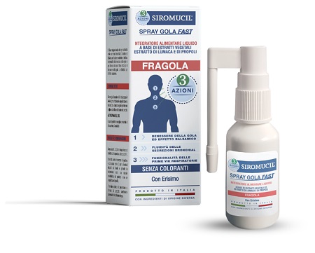 SIROMUCIL 3 AZIONI SPRAY GOLA FAST 15 ML - pharmaluna