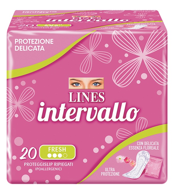 PROTEGGISLIP LINES INTERVALLO FRESH RIPIEGATO 20 PEZZI - pharmaluna