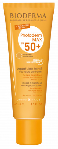 PHOTODERM MAX AQUAFLUIDE TINTED NP FLUIDO SOLARE SPF 50+ UVA 26 40 ML - pharmaluna