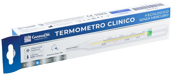 TERMOMETRO CLINICO ECOLOGICO SENZA MERCURIO 1 PEZZO - pharmaluna