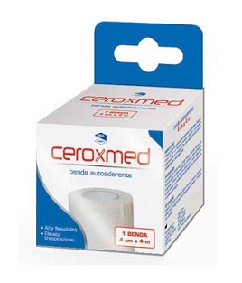 BENDA ELASTICA AUTOADERENTE CEROXMED 4 X 400 CM 1 PEZZO - pharmaluna