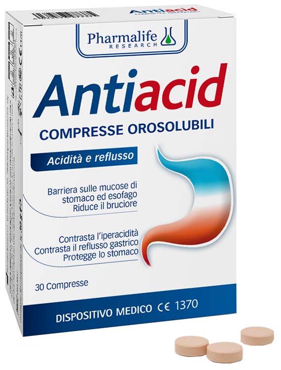 ANTIACID 30 COMPRESSE OROSOLUBILI - pharmaluna
