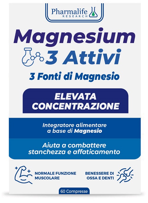 MAGNESIUM 3 ATTIVI 60 COMPRESSE - pharmaluna