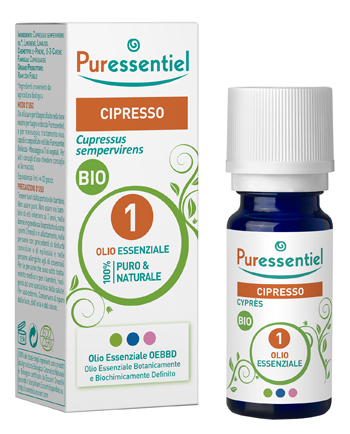 PURESSENTIEL OLIO ESSENZIALE CIPRESSO BIO 10 ML - pharmaluna