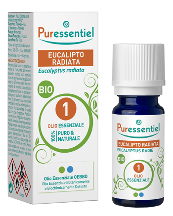 PURESSENTIEL EUCALIPTO RADIATA OLIO ESSENZIALE BIO 10 ML - pharmaluna