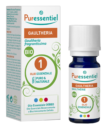 PURESSENTIEL OLIO ESSENZIALE GAULTHERIA BIO 10 ML - pharmaluna