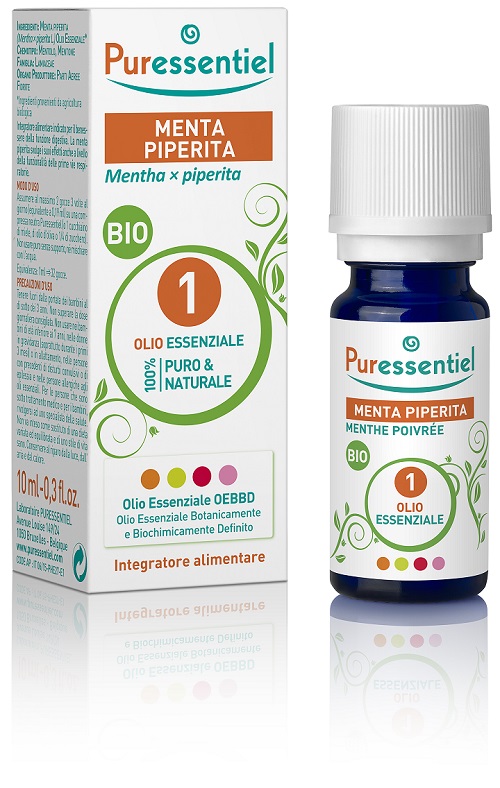 PURESSENTIEL MENTA PIPERITA OLIO ESSENZIALE BIO 10 ML - pharmaluna