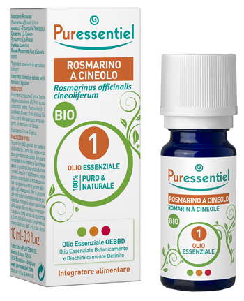 PURESSENTIEL ROSMARINO CINEOLO OLIO ESSENZIALE BIO 10 ML - pharmaluna
