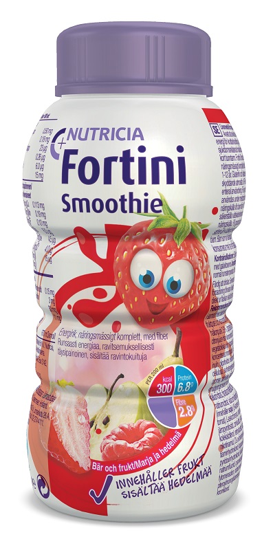 FORTINI SMOOTHIE MULTI FIBRE GUSTO FRUTTI ROSSI 200 ML - pharmaluna