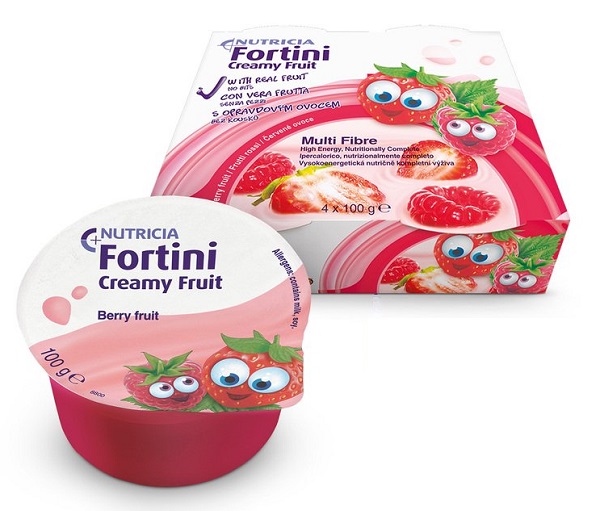 FORTINI CREAMY FRUIT MULTI FIBRE FRUTTI ROSSI 4X100 G - pharmaluna