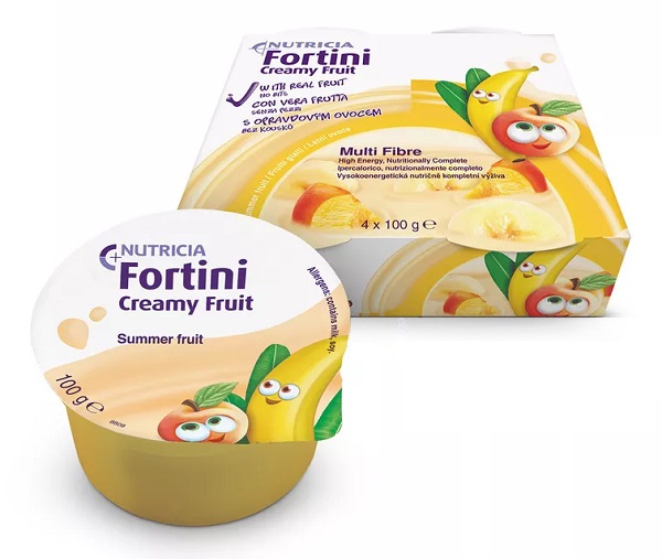 FORTINI CREAMY FRUIT MULTI FIBRE FRUTTI GIALLI 4X100 G - pharmaluna