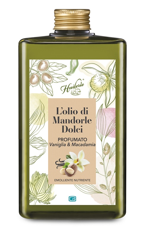 HUILERIE OLIO MANDORLE DOLCI VANIGLIA/MACADAMIA 300 ML - pharmaluna