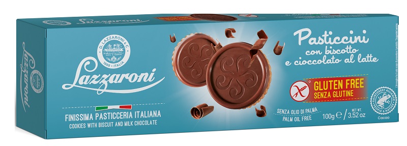 PASTICCINI BISCOTTO/CIOCCOLATO AL LATTE 100 G - pharmaluna