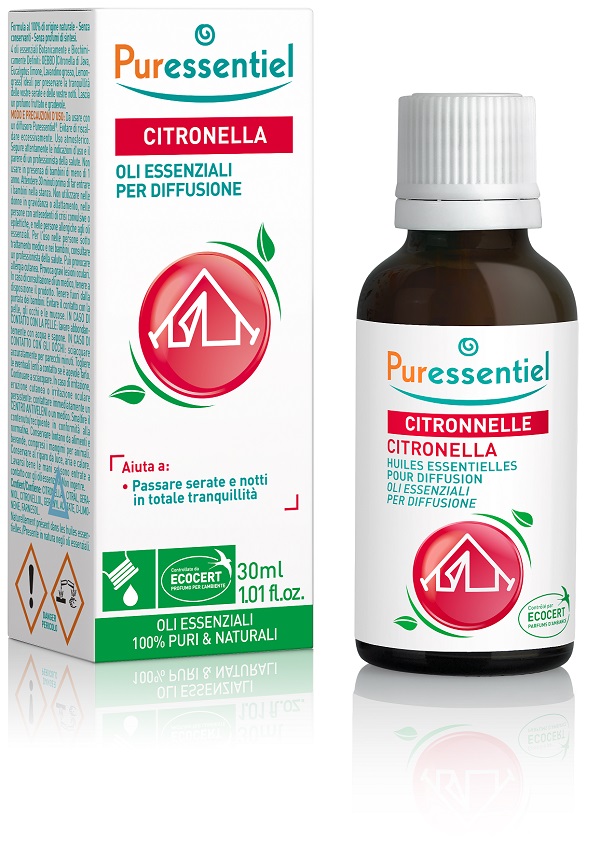MISCELA CITRONELLA PER DIFFUSIONE 30 ML ECOCERT - pharmaluna