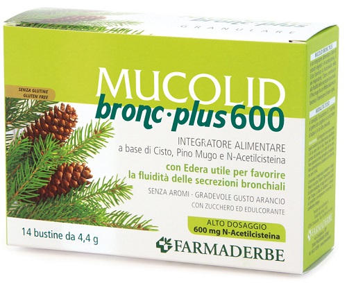 MUCOLID BRONC PLUS 600 14 BUSTINE - pharmaluna
