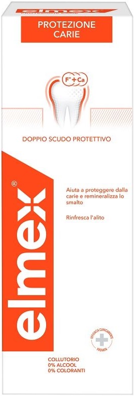 ELMEX PROTEZIONE CARIE COLLUTORIO FLUORURO AMMINICO 400 ML - pharmaluna