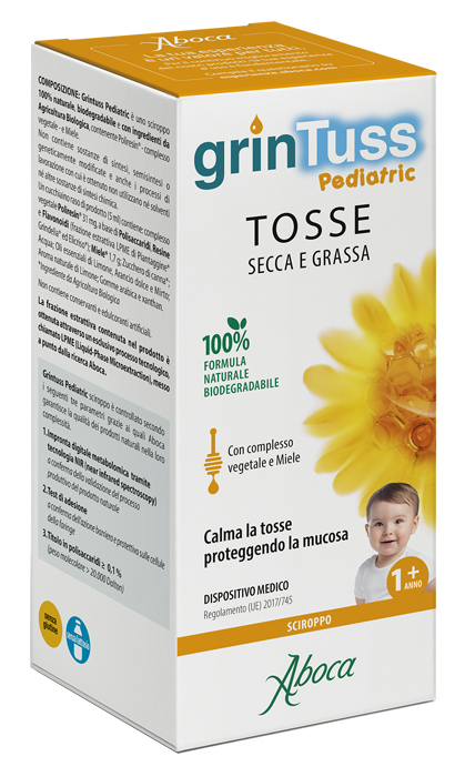 GRINTUSS PEDIATRIC SCIROPPO 180 G - pharmaluna