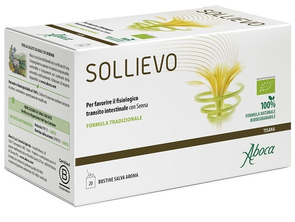 SOLLIEVO TISANA BIO 20 FILTRI DA 2,2 G - pharmaluna