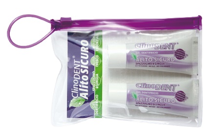 CLINODENT GEL DENTIFRICIO ALITO SICURO 2 TUBETTI DA 20 ML - pharmaluna