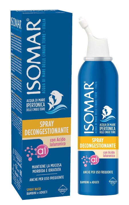 ISOMAR SPRAY DECONGESTIONANTE ACIDO IALURONICO 100 ML - pharmaluna