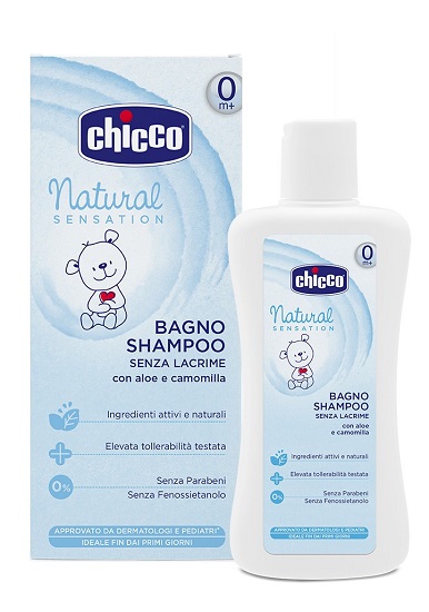 CHICCO BAGNO SHAMPOO NATURAL SENSATION 200 ML - pharmaluna