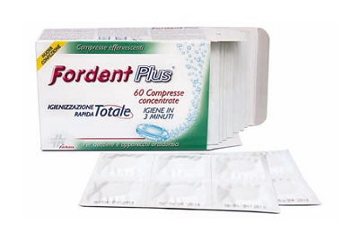FORDENT PLUS 60 COMPRESSE CONCENTRATE PER DENTIERE E APPARECCHI ORTODONTICI - pharmaluna