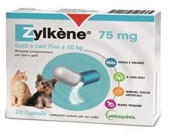 ZYLKENE CANI E GATTI FINO A 10KG 20 CAPSULE 75 MG - pharmaluna