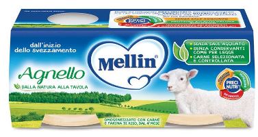 MELLIN OMOGENEIZZATO AGNELLO 2 X 120 G - pharmaluna