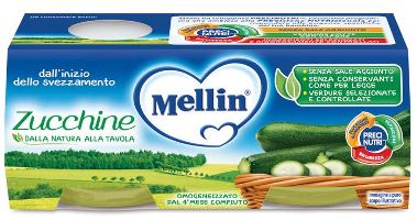 MELLIN OMOGENEIZZATO ZUCCHINE 2 X 80 G - pharmaluna