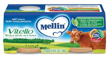 MELLIN OMOGENEIZZATO VITELLO 2 X 80 G - pharmaluna