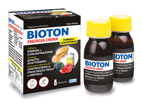 BIOTON ENERGIA DRINK 4 FLACONCINI X 50 ML - pharmaluna