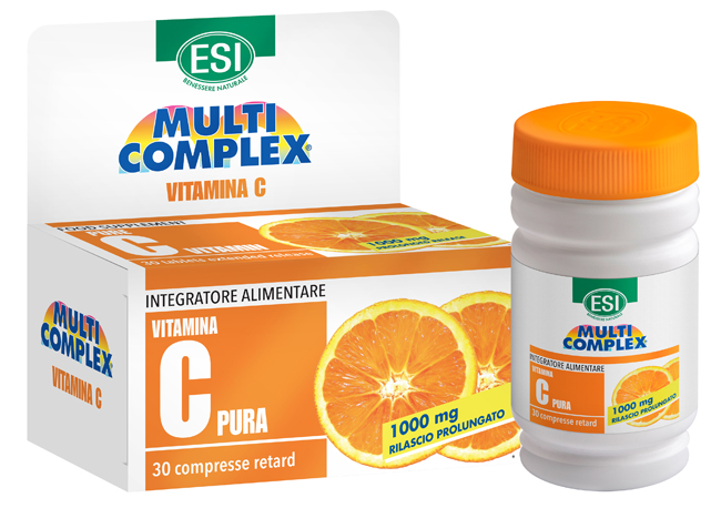ESI MULTICOMPLEX VITAMINA C PURA 1000 MG RETARD 30 COMPRESSE - pharmaluna