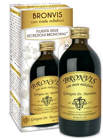 BRONVIS CON MIELE MILLEFIORI 200 ML - pharmaluna
