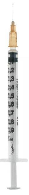 SIRINGA PER INSULINA EXTRAFINE TUB 1ML 100 UI AGO REMOVIBILE 26 GAUGE 0,45X12 MM 1 PEZZO - pharmaluna