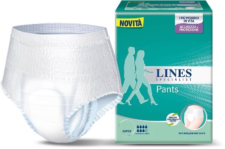 LINES SPECIALIST PANTS SUPER L A MUTANDINA 12 PEZZI FARMA - pharmaluna