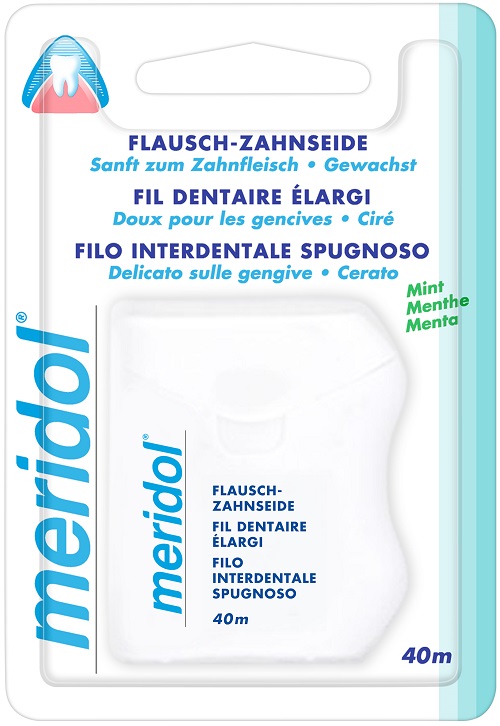 MERIDOL EXPANDED FILO INTERDENTALE 40 METRI - pharmaluna