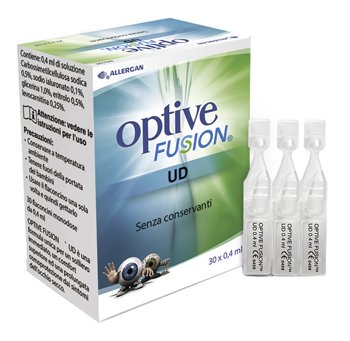 OPTIVE FUSION UD SOLUZIONE OFTALMICA STERILE 30 FLACONCINI MONODOSE 0,4 ML - pharmaluna
