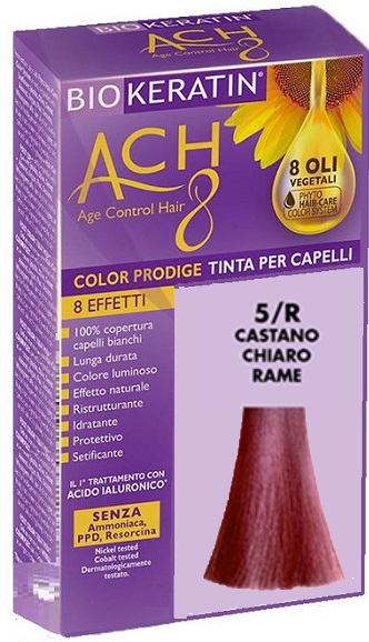 BIOKERATIN ACH8 COLOR PRODIGE 5/R CASTANO CHIARO RAME - pharmaluna