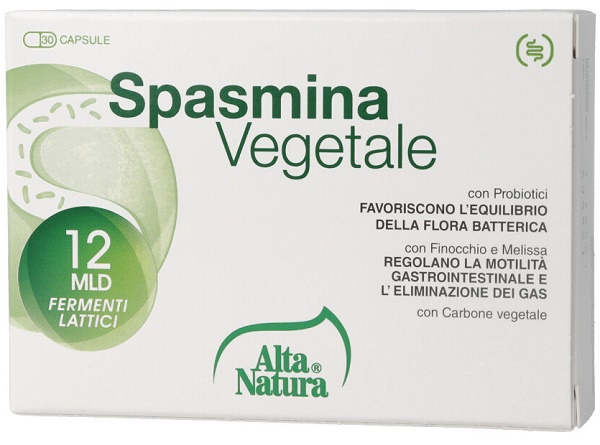 SPASMINA VEGETALE 30 OPERCOLI 500 MG - pharmaluna